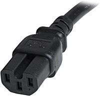 StarTech.com Heavy Duty IEC 60320 C14 to C15 Power Cord, 14AWG 15A 250V, UL Listed