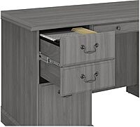 Bush Furniture Saratoga 66in Executive Desk with Drawers