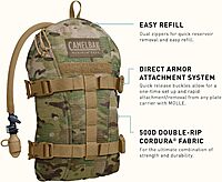 CAMELBAK Armorbak Tactical Hydration Pack with 3L/100oz Mil Spec Crux Reservoir
