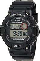 CASIO Mud-Resistant Digital Sport Watch with Resin Strap