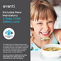 Avanti MT09V3S Microwave Oven 900-Watts Compact with 10 Power Levels and 6 Pre Cooking Settings, Speed Defrost, Electronic Control Panel and Glass Turntable, 0.9-Cu.Ft, Stainless Steel