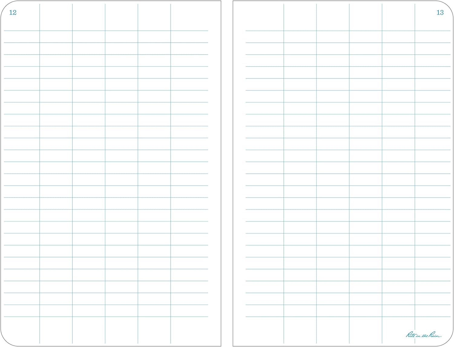 RITE IN THE RAIN Weatherproof Hard Cover Notebook, 4.75" x 7.5"