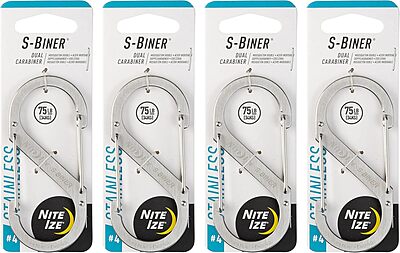 NITE IZE S-Biner Stainless Steel Dual-Gated Carabiner