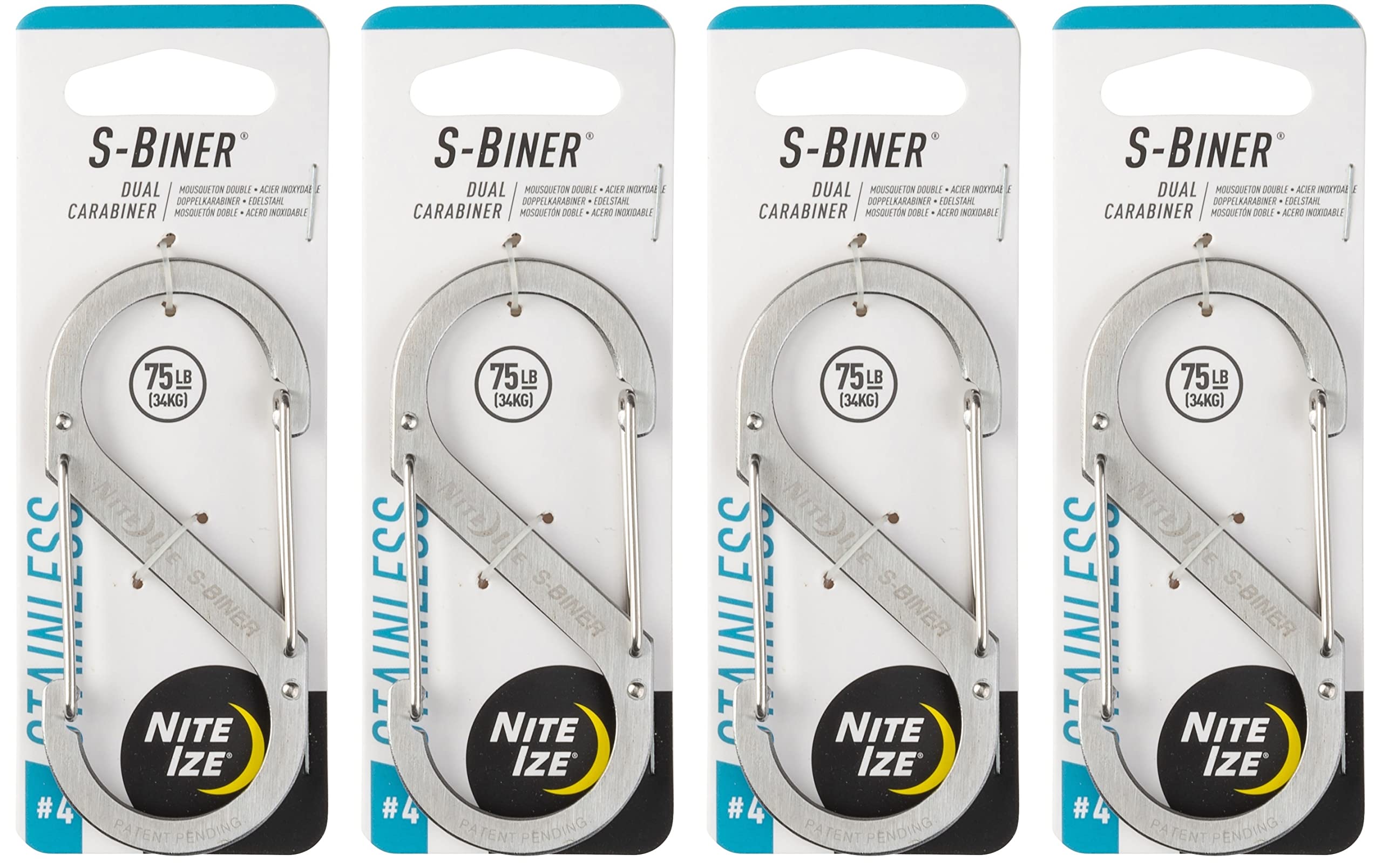 NITE IZE S-Biner Stainless Steel Dual-Gated Carabiner
