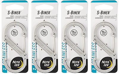 NITE IZE S-Biner Stainless Steel Dual-Gated Carabiner