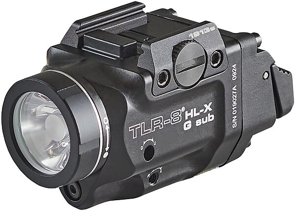 Streamlight 69478 TLR-8 HL-X G sub USB 1000-Lumen Weapon Rail-Mounted Rechargeable Tactical Flashlight with Integrated Green