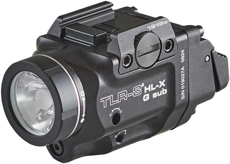 Streamlight 69478 TLR-8 HL-X G sub USB 1000-Lumen Weapon Rail-Mounted Rechargeable Tactical Flashlight with Integrated Green