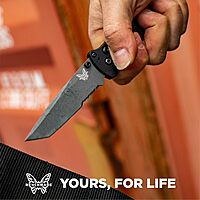BENCHMADE Bailout 537 EDC/Tactical Knife, Tanto Blade, Aluminum Handle