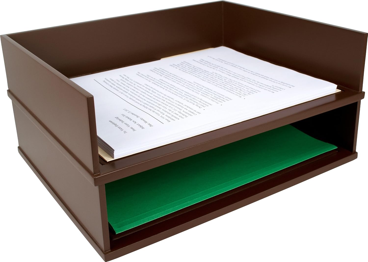 Victor Wood Stacking Letter Tray