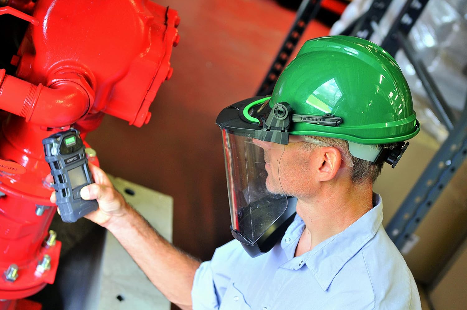 MSA 10115853 V-Gard Visor - Elevated Temperature with Antifog/Antiscratch Coating, Polycarbonate (PC), Clear Tint, Molded