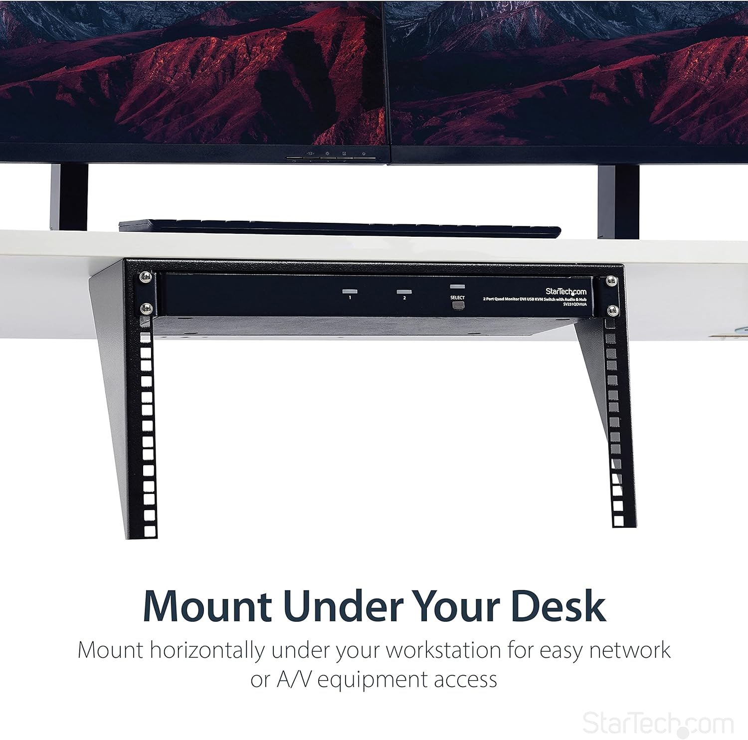 StarTech.com 19in Steel Vertical Wall Mount Rack Bracket