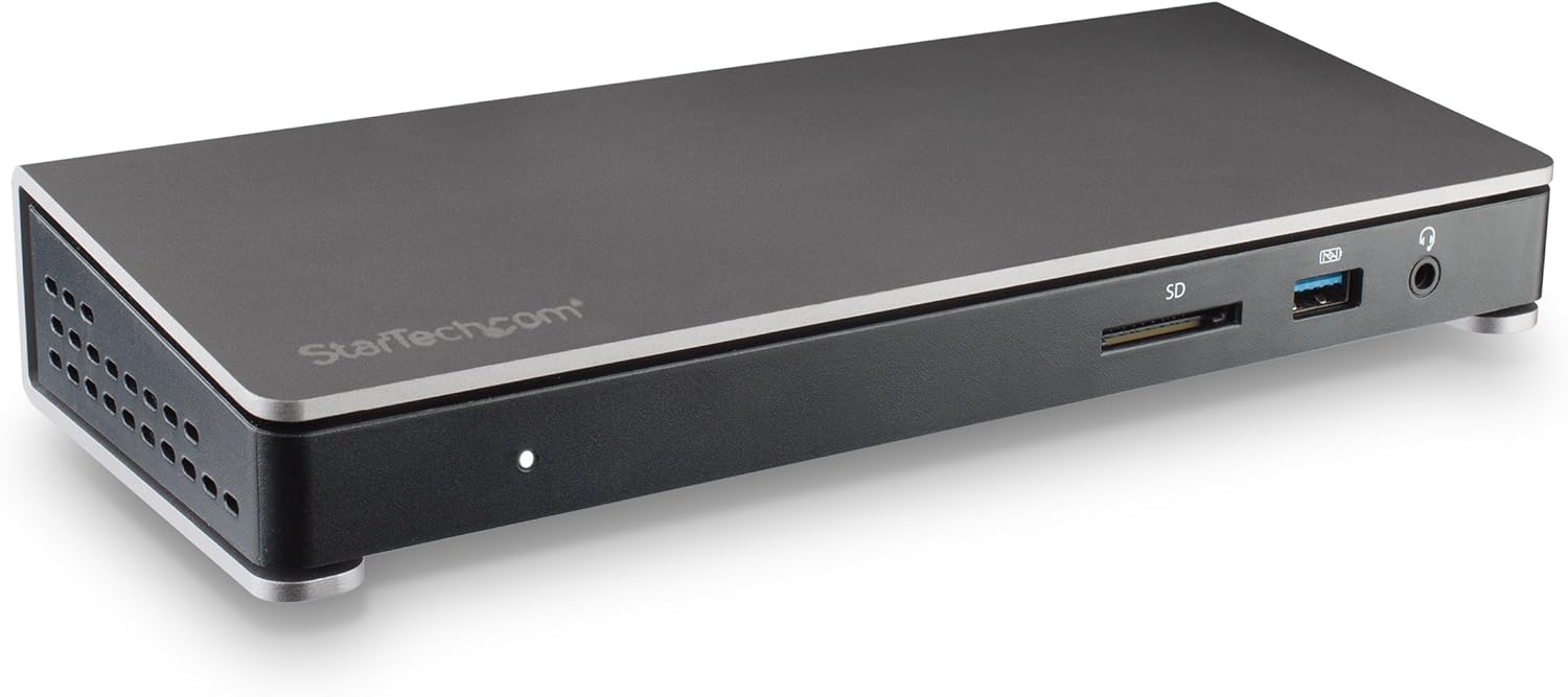 StarTech.com USB-C Dual Monitor Docking Station for MacBook Pro/Air M1 M2 M3 M4 & Windows