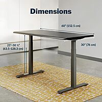 VARI ComfortEdge Electric Standing Desk – Adjustable Sit-Stand