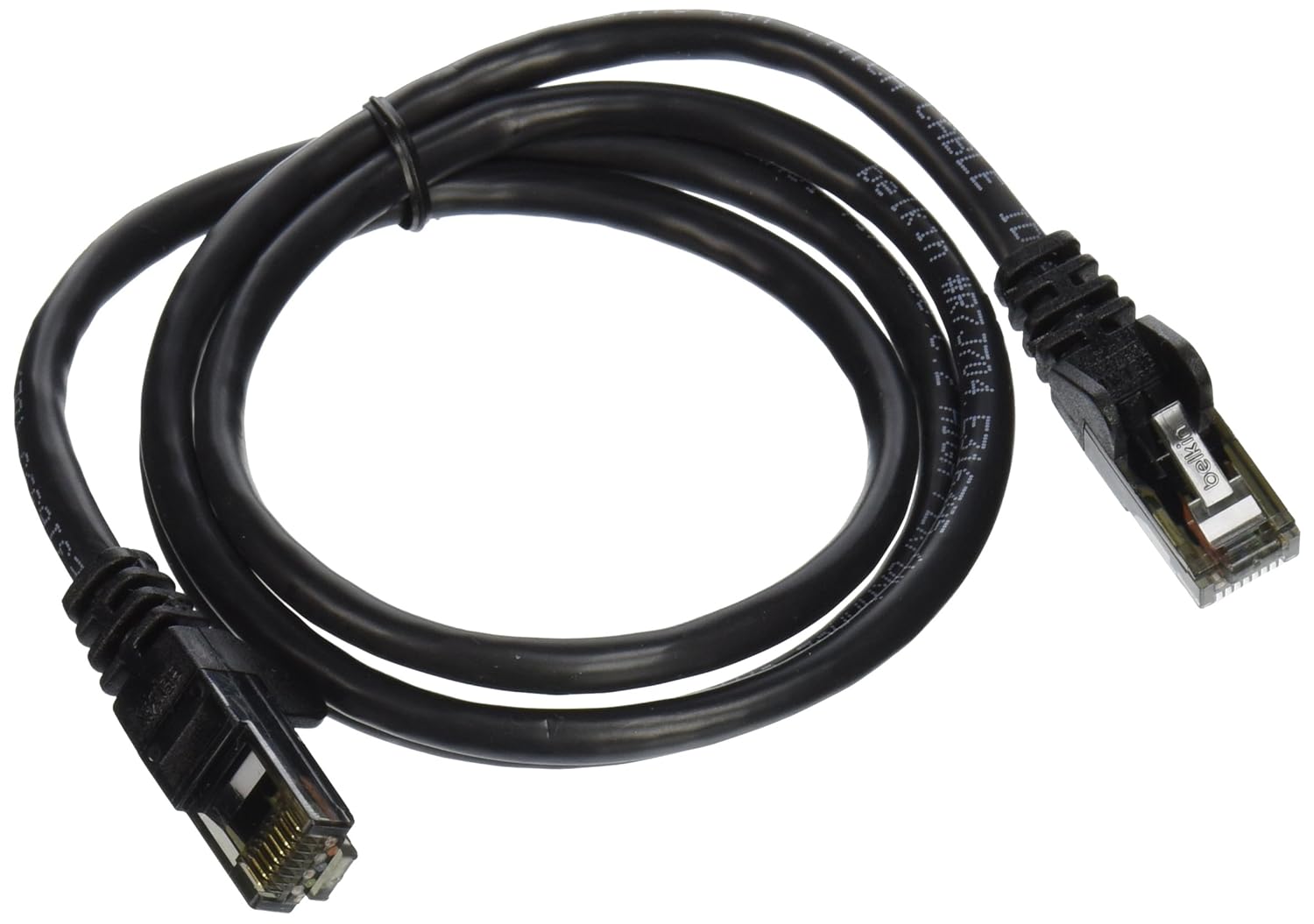 Belkin Snagless CAT6 Patch Cable RJ45M/RJ45M; 3 Black (A3L980b03-BLK-S), 3 Feet (A3L980B03-BLK-S)