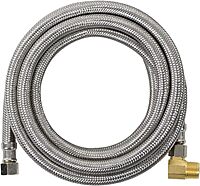 Certified Appliance Accessories Dishwasher Hose with 90 Degree MIP Elbow, Water Supply Line, 10 Feet