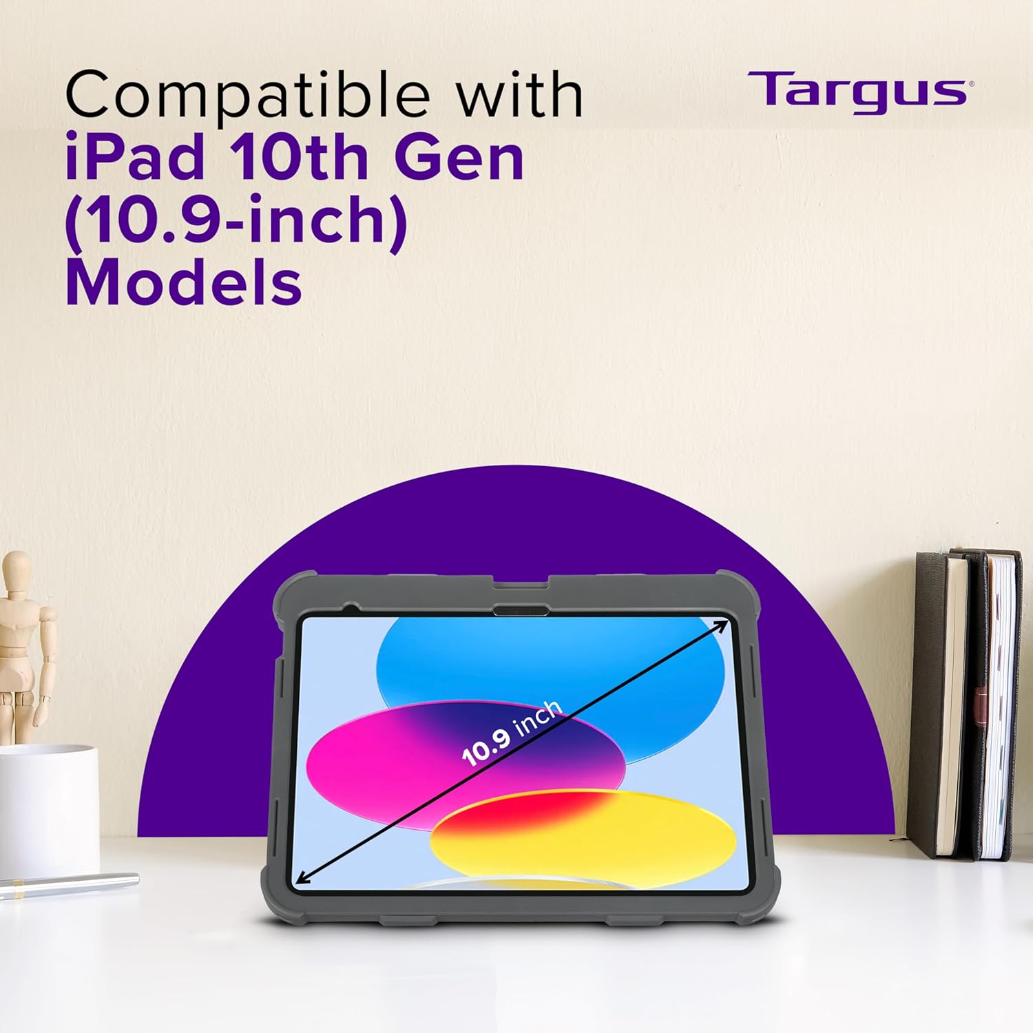 Targus - SafePort Clear Case Compatible with iPad (10th gen.) 10.9-Inch – Military Grade Tablet Protection