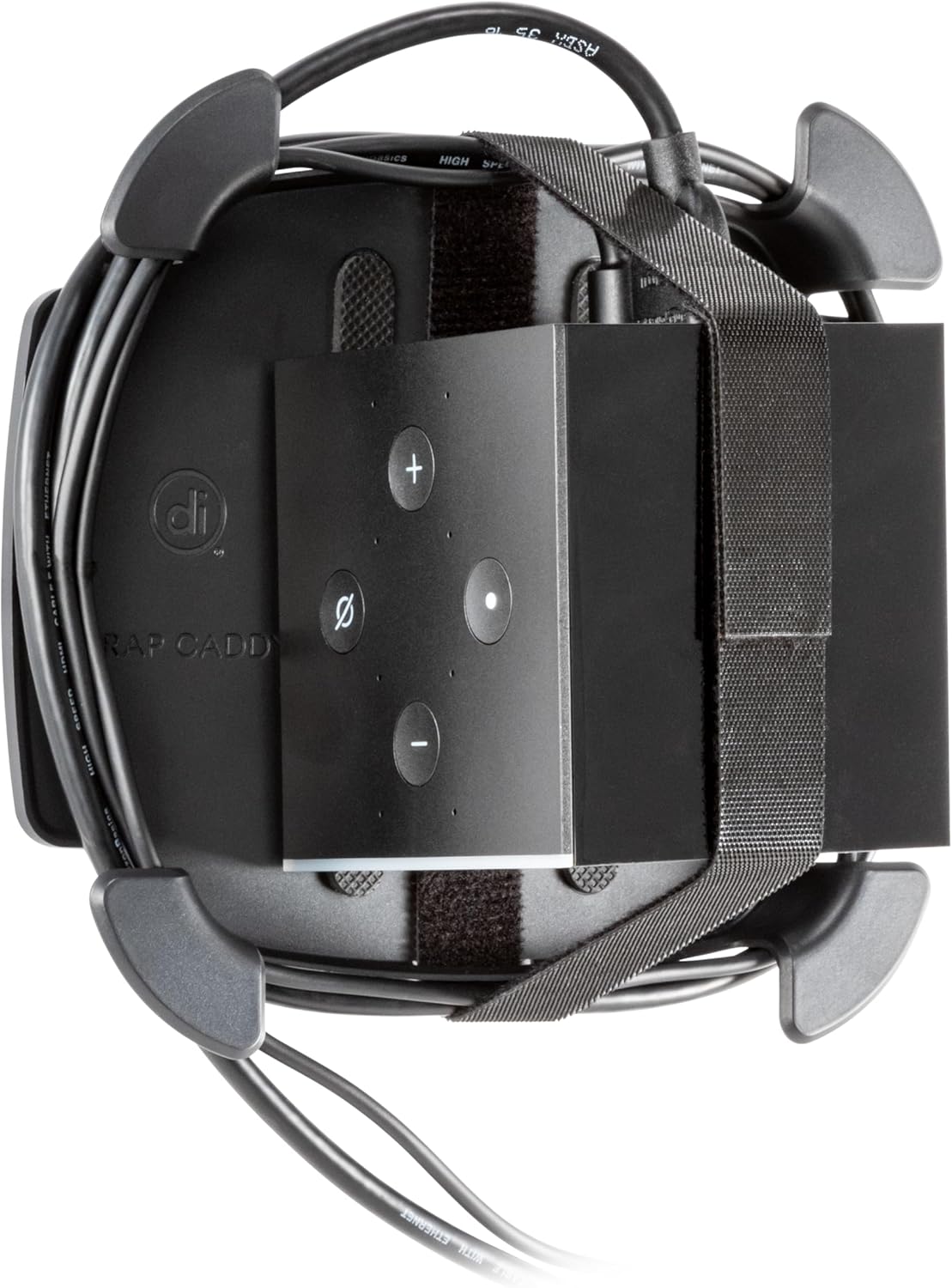 Allsop Wrap Caddy Streaming Device And Cable Organizer, Black, ASP32194