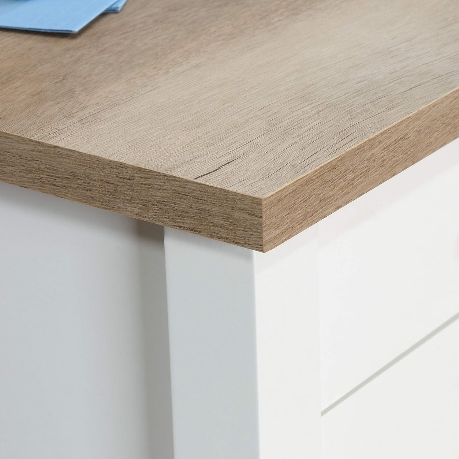 Sauder Cottage Road L Shaped Desk Computer Desk with Drawers and Cable Management