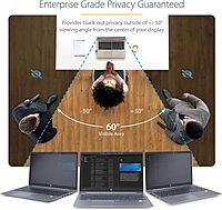 StarTech.com Laptop Privacy Screen for 15.6" Notebook - Magnetic Removable Laptop Display Security Filter - Blue Light Reducing Screen Protector - 16:9 - Matte/Glossy - +/-30°