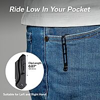 CIVIVI ExOne Folding Pocket Knife, 2.94" Nitro-V Reverse Tanto, G10 Handle