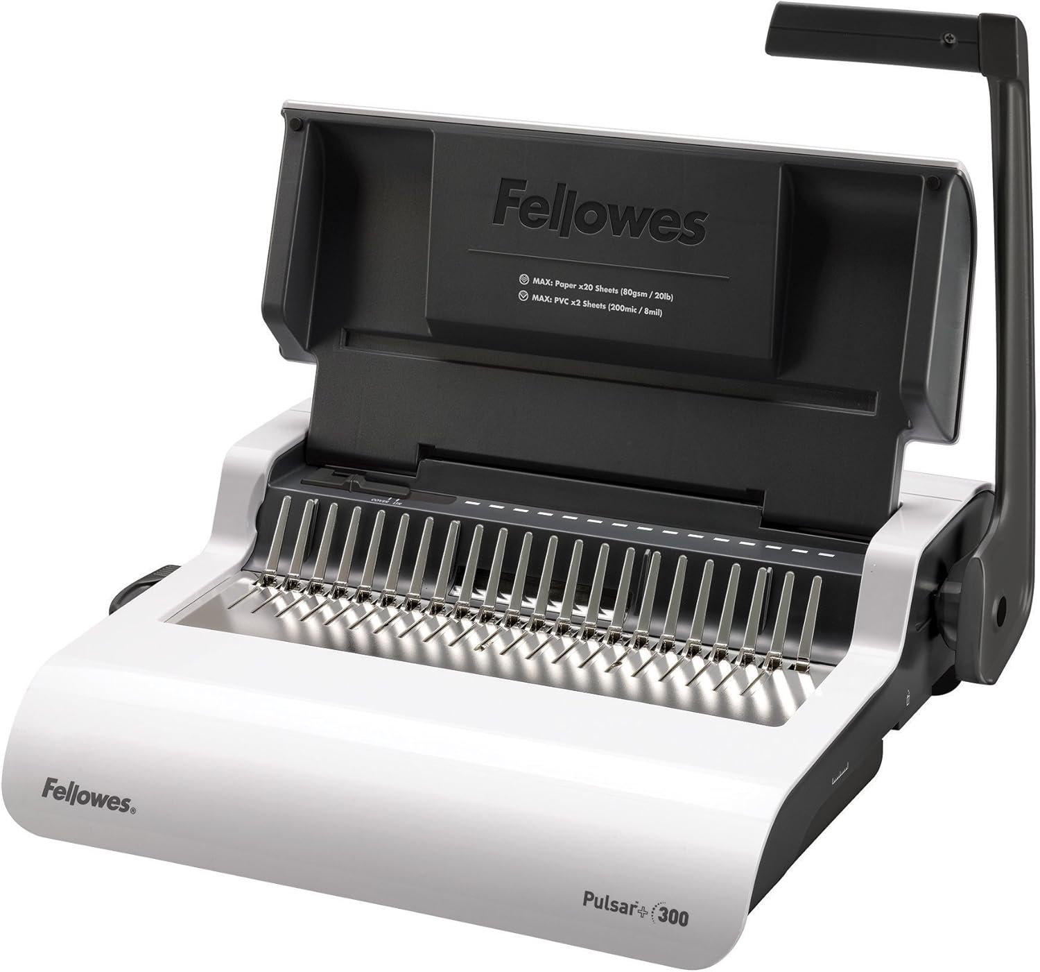 Fellowes Pulsar+ Comb Binding Machine (Model 5006801) — 300-Sheet Capacity