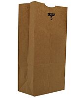 Duro ID# 18405 5# SOS Bag 35# 100% Recycled Natural Kraft, Pack of 500