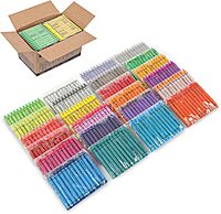 Office Depot® Brand Crayons Assorted, 24 Colors, 12 Crayons Of Each Color, Box Of 288