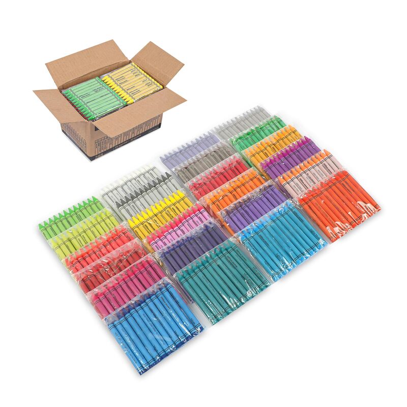 Office Depot® Brand Crayons Assorted, 24 Colors, 12 Crayons Of Each Color, Box Of 288