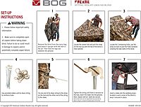 BOG Prevail Sitting Height Ground Blind Mossy Oak with StealthZip Silent Zippers, StealthTrac Silent Windows