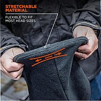 Balaclava, Winter Face Mask, Thermal Black Fleece, Ergodyne N-Ferno 6821