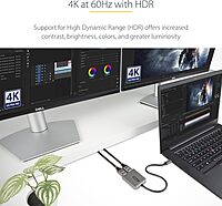 StarTech.com USB to Dual HDMI Adapter for Windows