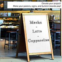 Barker Creek 468-Piece Chalk Letter Pop-Out Set, Includes Two Packages of Letters - 234 Pieces Black and White and 234 Pieces Rainbow Chalkboard Letters, Classrooms, Offices, Presentations (3508)