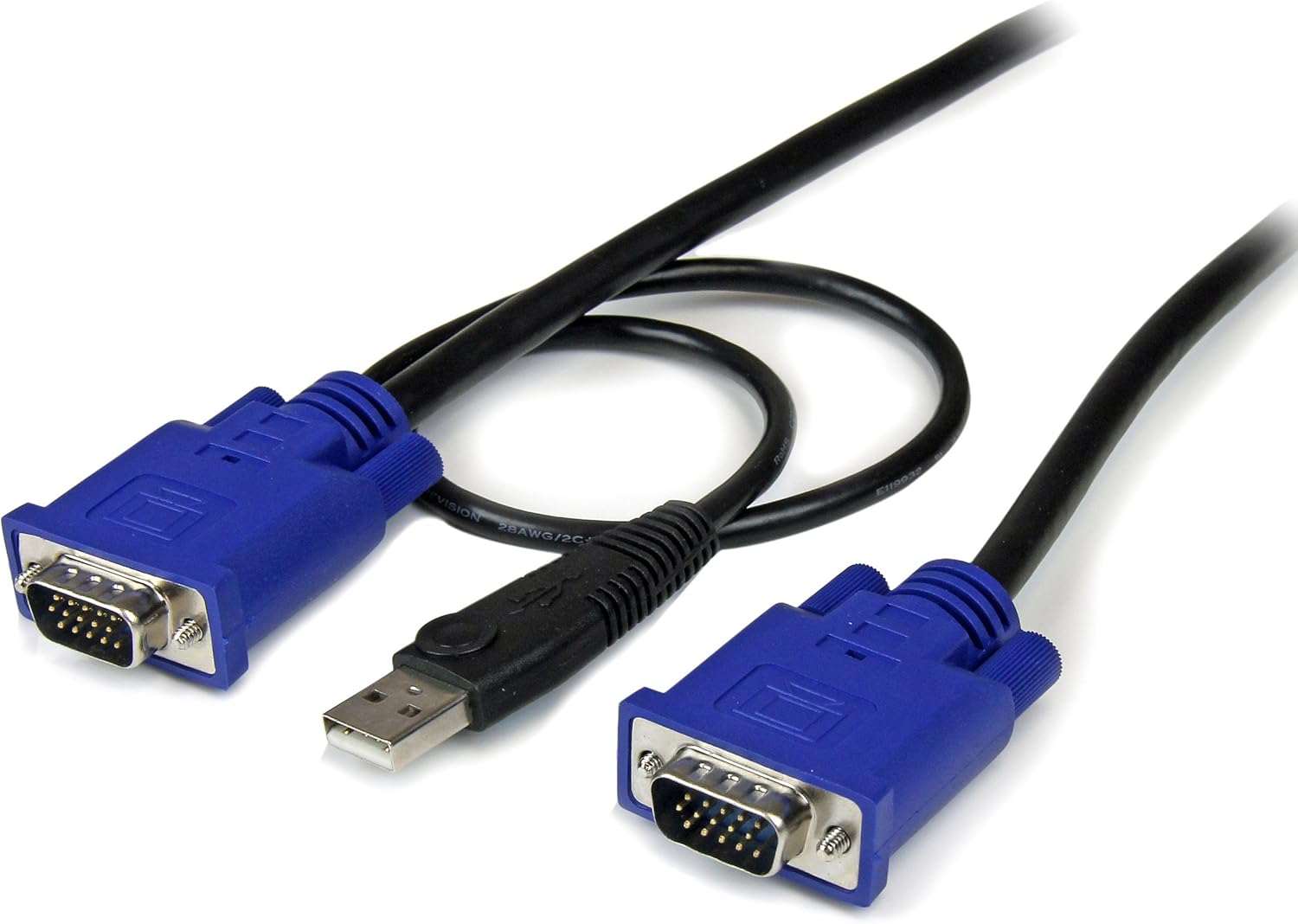StarTech.com Ultra Thin KVM Cable - VGA with Integrated Keyboard/Mouse