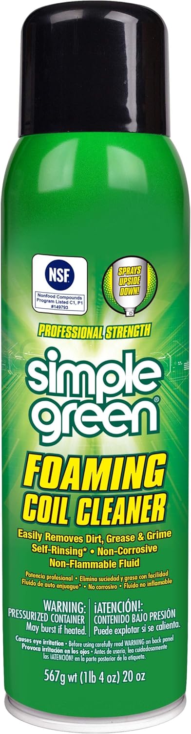 Simple Green Foaming Coil Cleaner - Aerosol 20 fl oz 20 Fl Oz (Pack of 1)