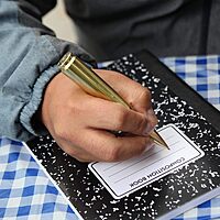 Caliber Gourmet 50 Caliber Bullet Twist Tactical Pen, Gold Plated, Realistic Refillable 50 Cal Bullet Pen for Hunters, Military, & Outdoor Enthusiasts, Ideal Gift for Father's Day, Birthday, Christmas