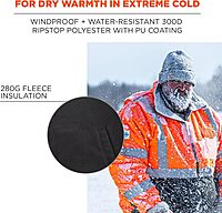 Ergodyne GloWear 8381 Type-R Class 3 Performance 3-In-1 Bomber Jacket