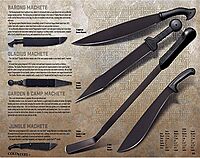 Cold Steel All Purpose Tactical Machete with Sheath, Great for Clearing Brush, Survival, Camping and Outdoor Activities, Gladius Machete, One Size,Black