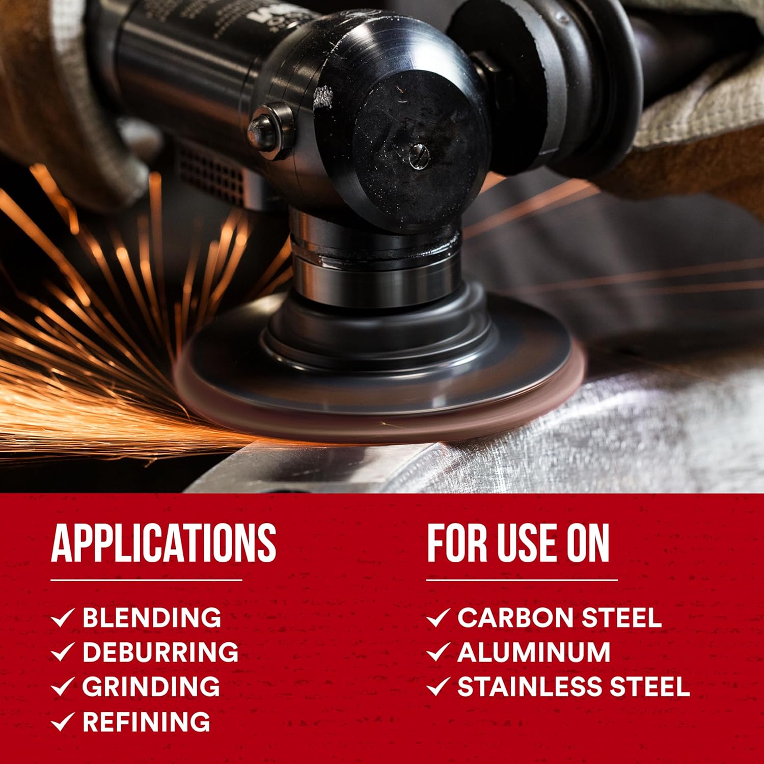 3M Scotch-Brite SE Surface Conditioning Disc, Hook and Loop, Aluminum Oxide, Medium, Heavy Duty, Durable, 4 1/2 In x No Hole