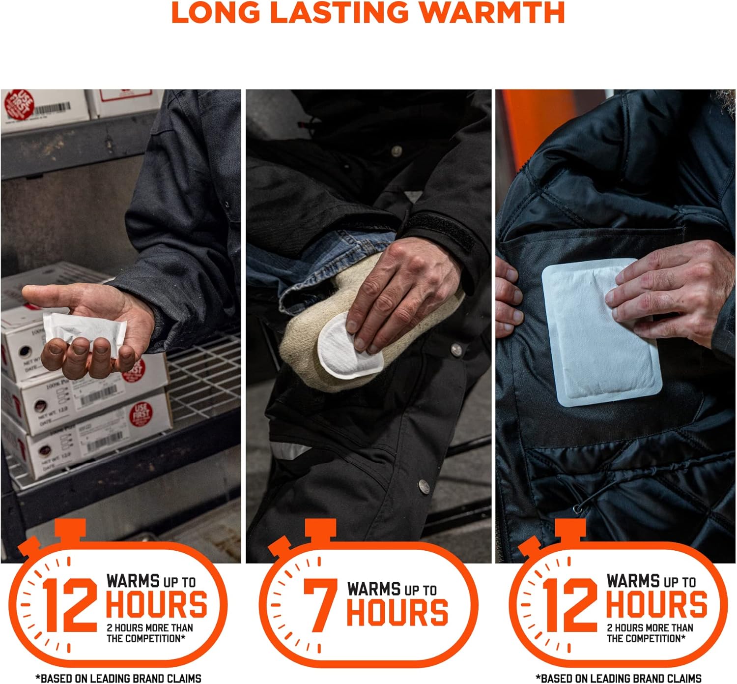 Ergodyne N-Ferno 6994 Adhesive Body, Toe, Hand Warmers Variety Pack, Disposable, Up to 12 Hours of Warming