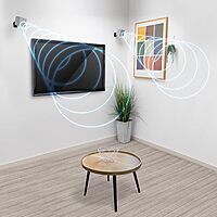 Mount-It! Speaker Wall Mount Full Motion Brackets for Surround Sound Satellite Ceiling and Bookshelf Speakers, 2 Mounts