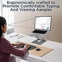 Uncaged Ergonomics Swivel Adjustable Laptop Stand for Desk