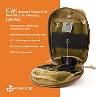 ELEVEN 10 ETAK (Enhanced Trauma Aid Kit) MOLLE Med Pouch