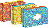 Barker Creek Legal-Size Designer File Folders, Moroccan, Multicolor, Replace Bland and Boring with Bright and Beautiful
