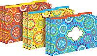 Barker Creek Legal-Size Designer File Folders, Moroccan, Multicolor, Replace Bland and Boring with Bright and Beautiful