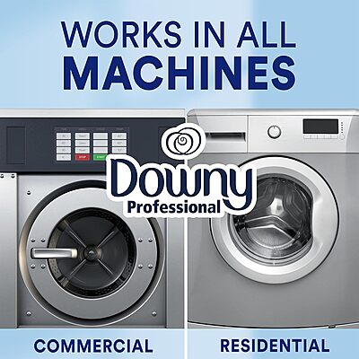 Downy Professional Commercial Liquid Fabric Softener, Clean & Fresh Scent