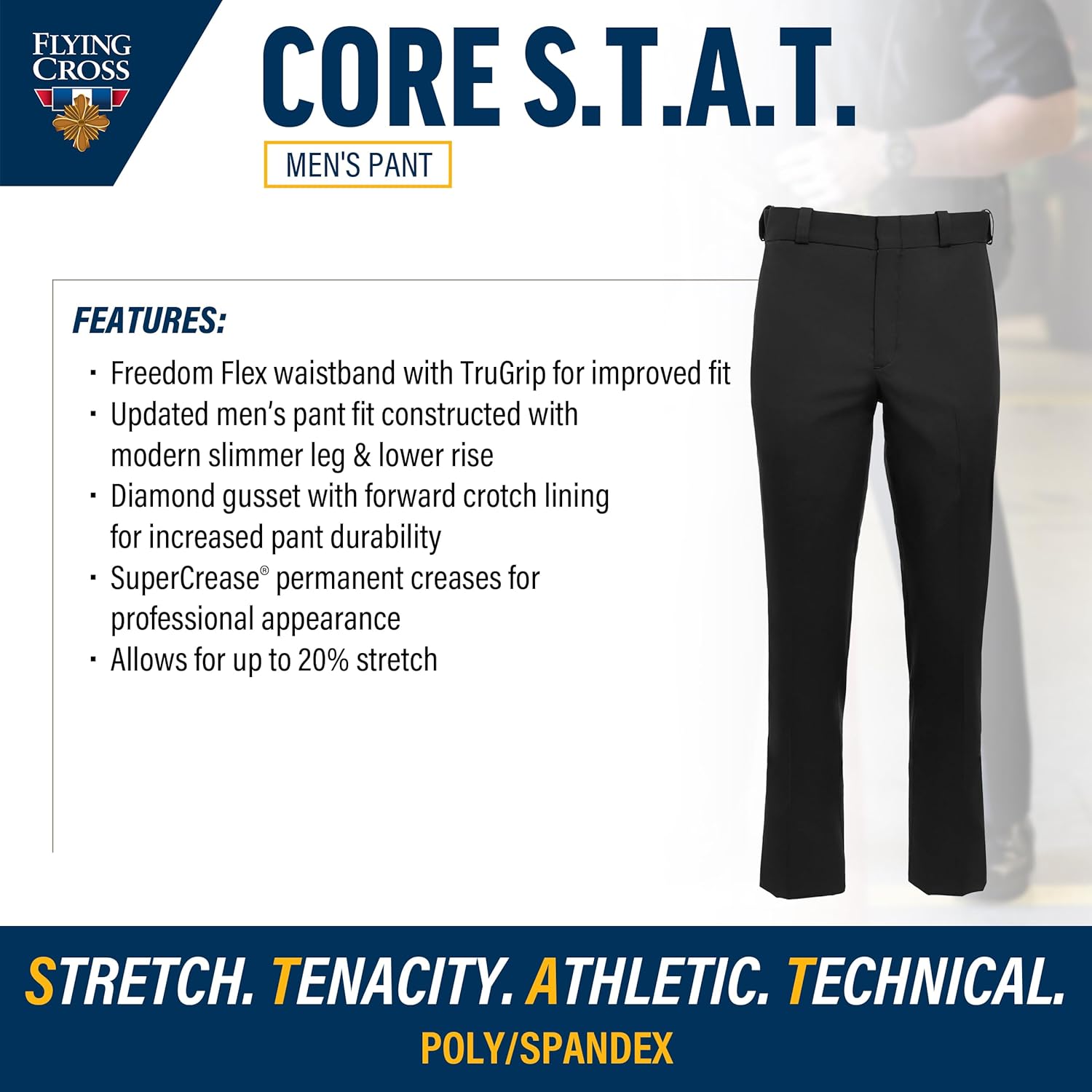 Flying Cross CORE STAT Men's Class A 4-Pocket Law Enforcement Pants
