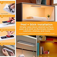 BLACK+DECKER PureOptics Battery Operated Under Cabinet LED Light Bar