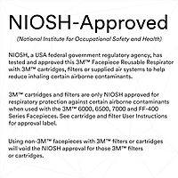 3M Full Facepiece Reusable Respirator 1 Count (Pack of 1) Small