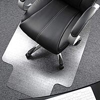 Cleartex Ultimat 35.04-inch x 46.85-inch Rectangular Chair Mat for Carpet, Polycarbonate (FC118923LR) 35" x 47"
