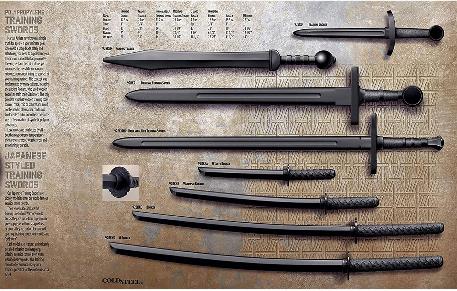 COLD STEEL Polypropylene Training Sword